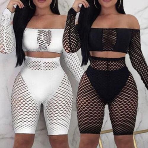 Two-Pieces Plus Size Womens Bodycon Swimwear Bikini Beach Wear Cover Up Hollow Out Summer Dress Bathing Suit Beachwear