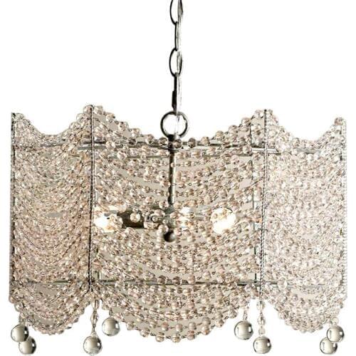 Crystal beaded chandelier gold lighting fixtures for living room bedroom restaurant italian vintage luxury hanging chandelier