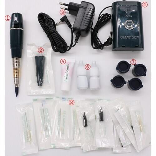 Permanent Makeup Tattoo Machine G8650 Taiwan Original Kit Giant Sun Tattoo Machine with Battery Tattoo Machine Complete Tattoo