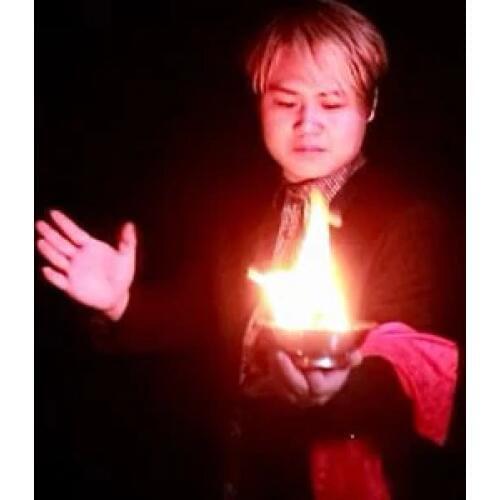 Mini Fire Pan Magic Tricks Production Item Pan Magician Stage Illusions Accessories Gimmick Easy to Carry Object Appearing Magia