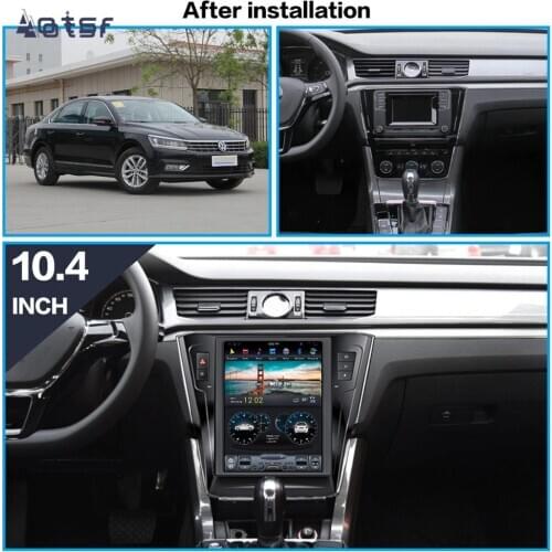Tesla Style Android 8.1 GPS Navigation DVD Player For Volkswagen Passat 2015+ Car Auto Radio Stereo Multimedia Head Unit Player