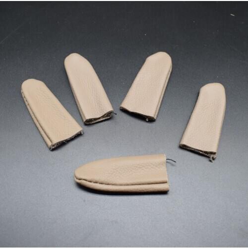 5PCS Leather Finger Cots Jewelry Welding Tool Accessories Anti-scalded protected Finger
