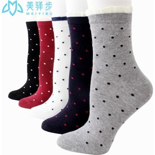 12 Pairs Per Set Socks Dot Womens Socks Manufacturers Sock Cute