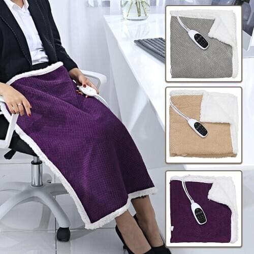 Newest Electric Heated Blanket Double-sided Heating Blanket Car Office Use Warm Blanket Winter Home Carpet #D0