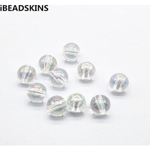 New arrival! Clear Aurora/AB effect Ball shape beads for Jewelry accessories /Earrings parts/hand Made Jewelry DIY