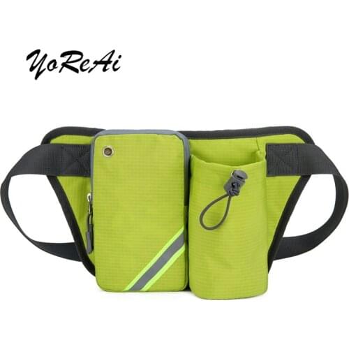 YoReAi Men Unisex Running Waist Bag Sport Pack Cycling Kettle Bag Belt Chest Pouch Outdoor Travel Racing Hiking Phone Purse