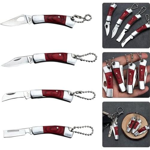 Mini Folding Pocket Knife EDC Tactical Outdoor Fishing Hunting Knife Survival Edc Tool Peeler Stainless Steel