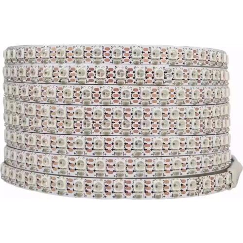 2m long SK6812MINI-3535 addressable 144LEDs/m DC5V led pixel strip,NON-waterproof,with 144pixels/M;WHITE PCB
