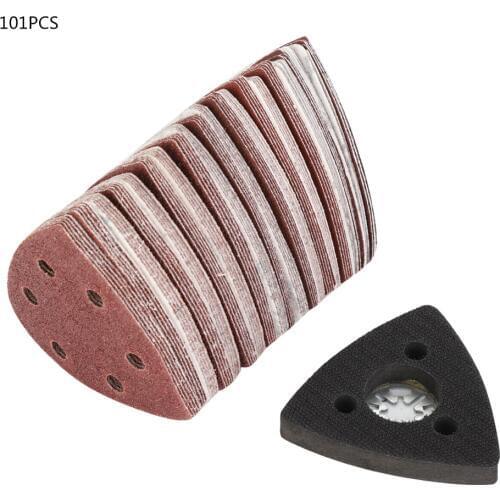 101pc Sanding Set Sandpaper For Bosch Fein Oscillating Multi Tool Cutting Cutter Pad Loop Sanding Disc Polish