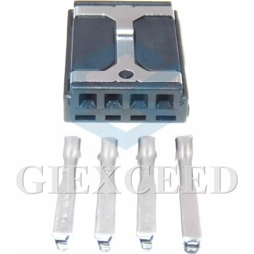 2 Sets 4 Pin Female Interface Socket Automobile Parts 1534131-1 Auto Cable Harness Connector with Terminal