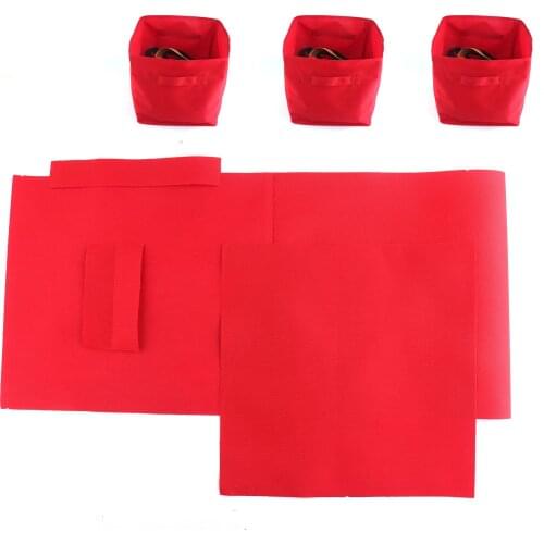 26*26*27cm DIY storage cubes accessories Oxford cloth Collapsible Polyester fabric red storage bins Cloth Baskets with handles
