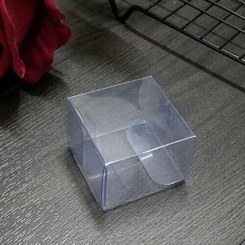 50pcs Macaron Box Clear Plastic Single Double Macaron Boxes Dessert Packaging Storage Boxes Party Supplies