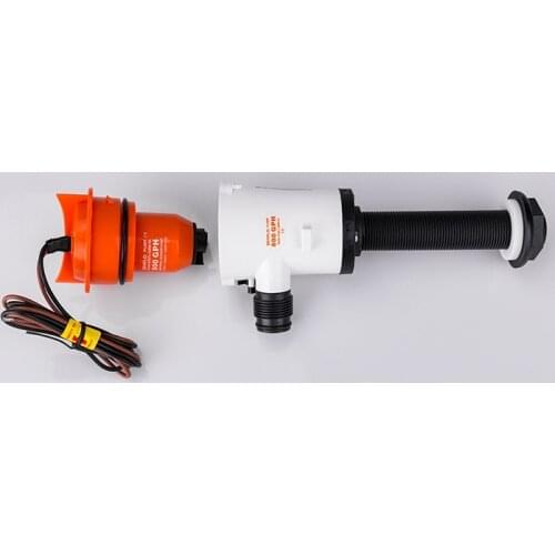 720GPH Plastic Marine Boat Manual Bilge Hand Diaphragm Pump Aluminium Handle black