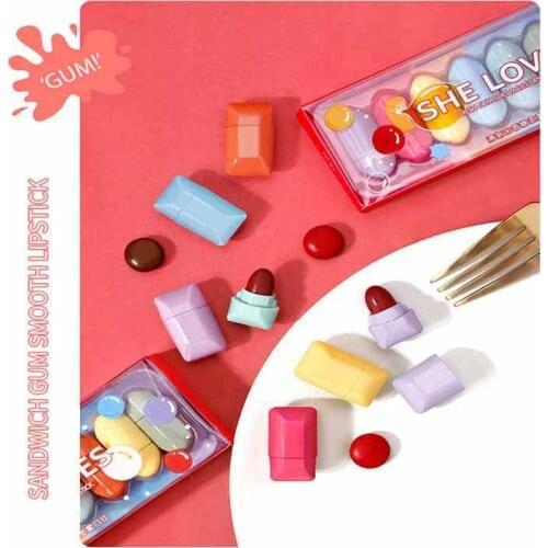 8pcs Cute Mini Lipstick Set Matte Velvet Capsule Waterproof Lip Tint Girl Gift Long Lasting Easy Color Lipstick Cosmetic TSLM1