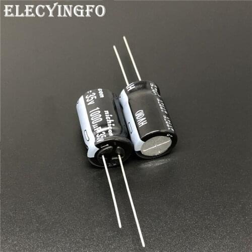 5pcs/50pcs 1000uF 35V NICHICON HV Series 12.5x20 High Ripple Current Low Impedance 35V1000uF Aluminum Electrolytic Capacitor