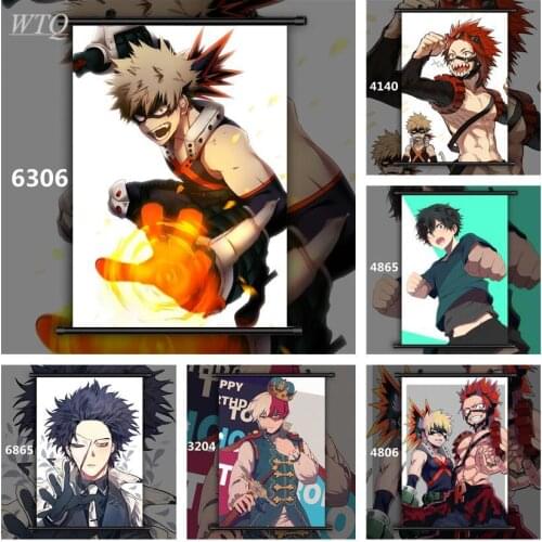 Boku No My Hero Academia Midoriya Bakugou Shoto Anime Posters Wall Poster Canvas Painting Wall Decor Wall Art Picture Home Decor