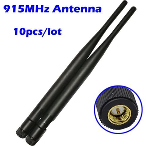 915MHz Antenna 10pack 5dbi Rubber OMNI Aerial For RF Module Smart Control Home Signal Repeater Application GPRS System Lorawan