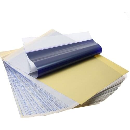 Biomaser20pc/50pc TattooTransfer Paper Tattoo Supplies Copy Carbon Tracing Paper Thermal Transfer Papier Tattoo Stencil tatuagem
