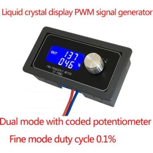 Dual System PWM Signal Generator 1Hz~150KHz Square/Rectangular Wave Pulse Frequency Duty Ratio Adjustable Module for MCU/Dimming