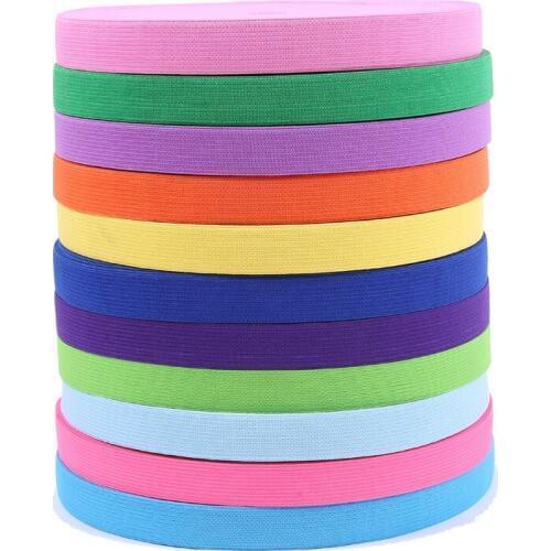 Elastic Bands 20mm 25mm Width Flat Knitted Elastic Band For Underwear Polyester Elastic Ribbon Garment Sewing Accessories 40M
