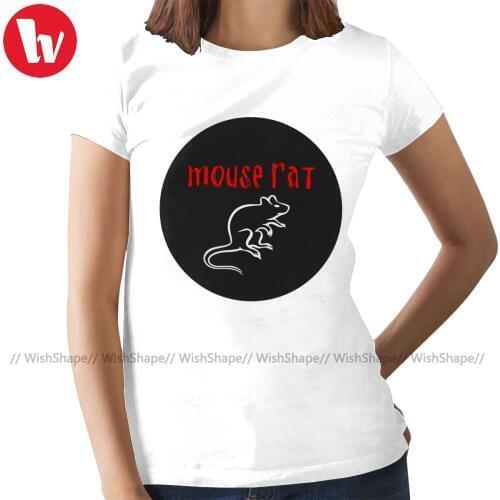 Mouse T-Shirt Mouse Rat Fitted Scoop T Shirt Large Black Women tshirt Cotton Print Ladies Tee Shirt