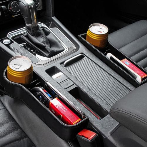 Car Seat Slit Gap Storage Boxes Catcher Box Pocket Organizer Phone Cup Holder