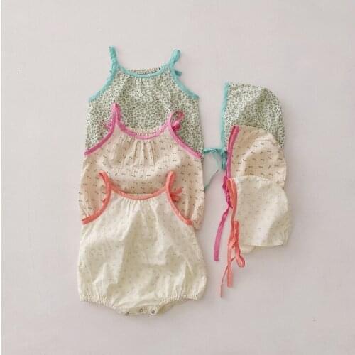 2021 new boys girls printed rompers cotton shorts sleeve summer babys jumpsuit