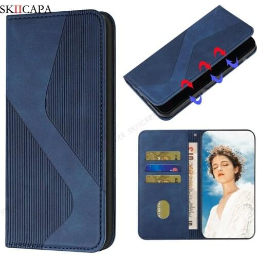 Leather Wallet Flip Stand Case For OPPO Realme 7 C15 C12 C11 C11 V5 5G Magnetic Card Holder Protective Cover For Realme 7 Pro 7i