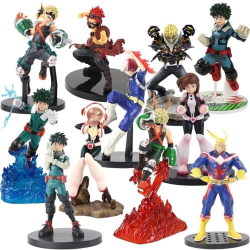 My Hero Academia Figure Toys Izuku Midoriya Ochaco Uraraka Shoto Todoroki Bakugou Katsuki All Might PVC Model Dolls