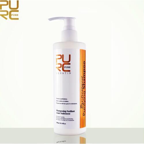 PURC 1PCSX300ML Brazilian Keratin Purifying Shampoo Hair Treatment Deep Cleansing Nourishing Hot Sale Hair Care Salon Products