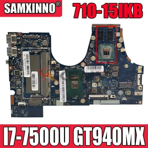 LA-D471P Laptop motherboard for Lenovo YOGA 710-15IKB 710-15ISK original mainboard I7-7500U GT940MX