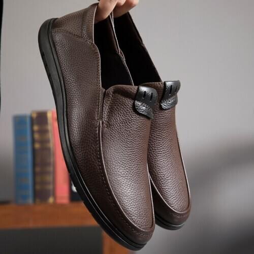 Luxury Men Flat Classic Formal Shoes Lace Up Genuine Leather Casual Shoes Men Breathable Male Loafers Moccasins Handmade Oxfords