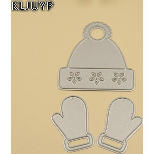 Christmas Hat Gloves Metal Cutting Dies Stencils for DIY Scrapbooking/photo album Decorative Embossing DIY Paper Cards