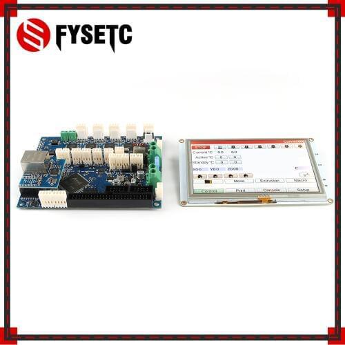 Clone Latest Duet 2 Ethernet Advanced 32 Bit Electronics With 5'' 5 inch PanelDue 5i Integrated Colour Touch Screen Controllers