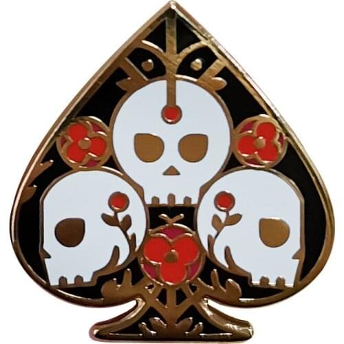 Creativity Loves Skull Hard Enamel Pins Brooches Women Men Lapel Badges Backpack Collar Fashion Jewelry Gifts For Kids Friend