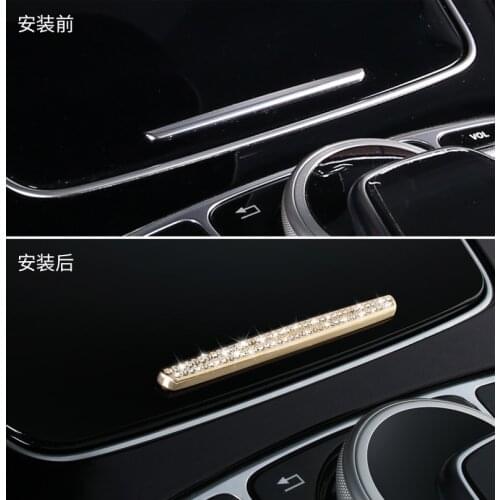 Angelguoguo Car Center console Panel decoration For Mercedes Benz 2016-2017 E-class W213/ 2015-2017C-class W205GLC/S class