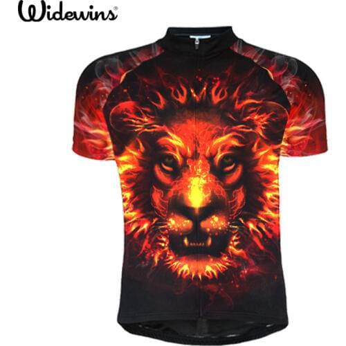 Widewins Lion Cycling Jersey Mtb Bicycle Clothing Short Bike Ropa De Ciclismo Hombre Verano 7158