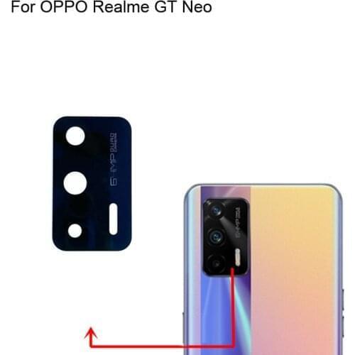 2PCS High quality For OPPO Realme GT Neo Back Rear Camera Glass Lens test good For OPPO RealmeGT Neo Replacement Parts