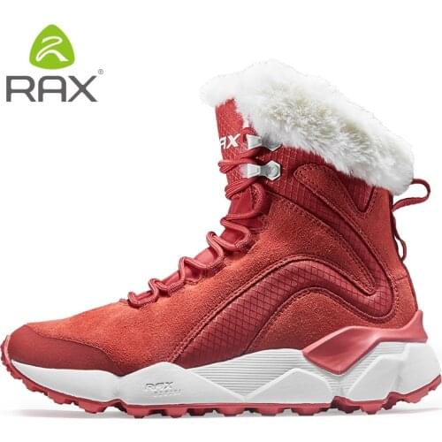 RAX womens Winter Hiking Boots Mountain Trekking Anti-slip Shoes Breathable Comfortable Soft Mountain snow Shoes snow boots