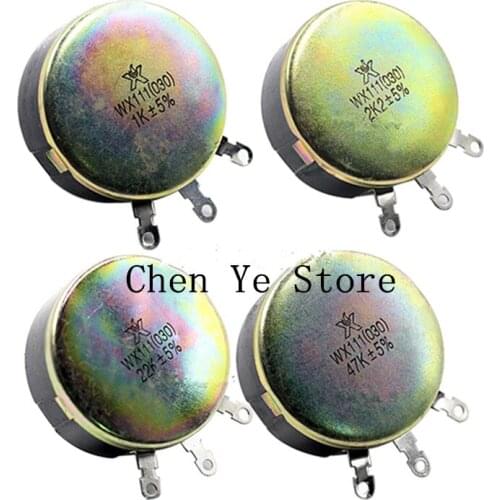 10PCS 100% NEW WX111(030) 3W 1K 1K5 2K2 4K7 10K 22K 47K 1.5K 2.2K 4.7K Resistance Electrical Wirewound Potentiometer