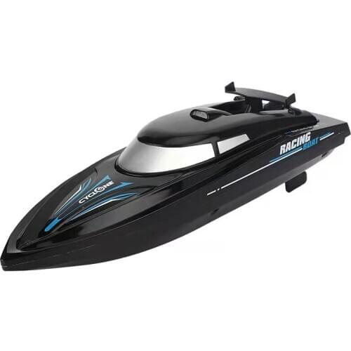 2.4G Rc Childrens Remote Control Boat 40-50 Meters 20minutes Using Time Blue Black Gift Holiday Indoor Outdoor Toys For Boys