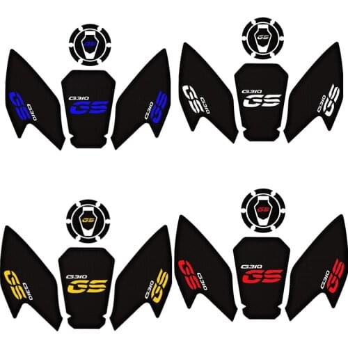 G310GS Motorcycle Accessories Real Tank Pad Gas Fuel Sticker Moto Decal Emblem Protector For BMW G310 GS 1 Set