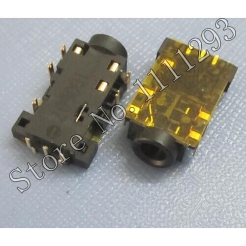 10pcs/lot Audio Jack Connector for Asus N55SF N55SL G75VW G75VX X32U U36JC U36SD U36SG U44SG etc Headphone Socket