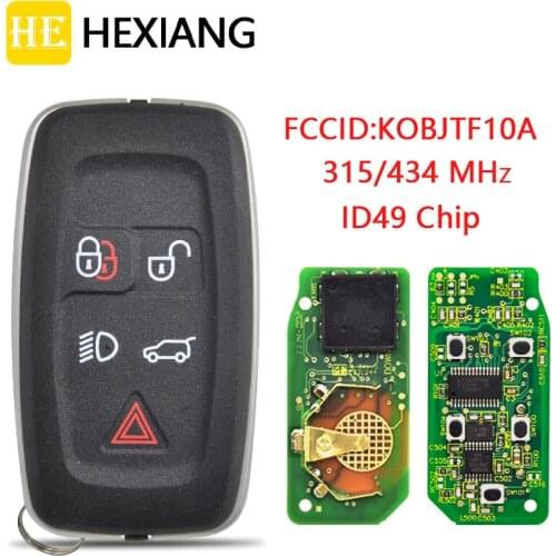 HE Xiang Car Remote Control Key For Land Rover Range Rover Sport LR2 LR4 Discovery 315 434 Mhz ID49 Keyless Go Smart Card