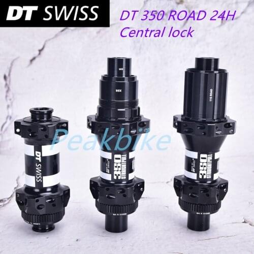 Original DT SWISS 350 Disc Brake Road Bike Hubs Straight Pull Sealed Bearing Central lock 24H HG/XDR 12S