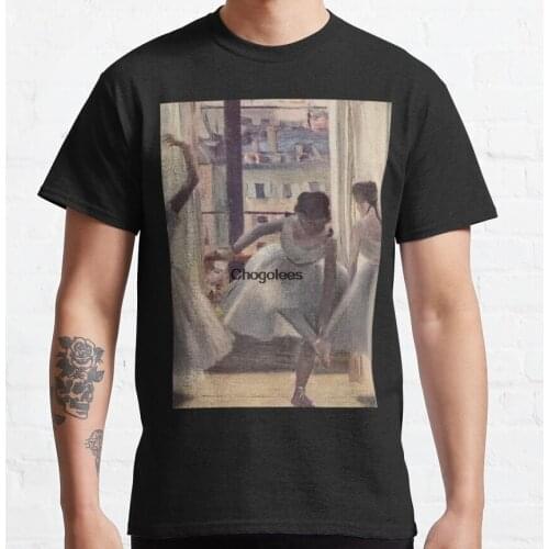 Men Tshirt Three dancers Edgar Degas Ballet class painting Opera Paris Women t shirt