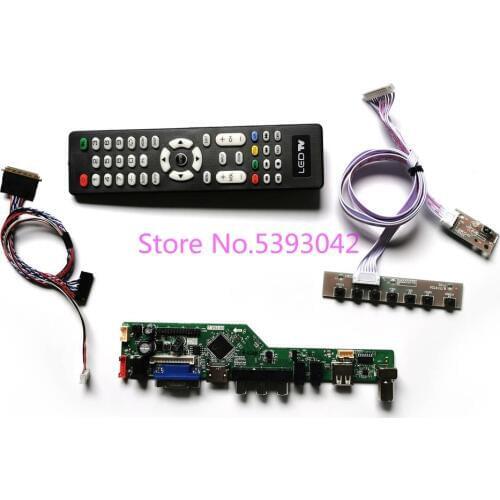 KIT for LP156WF1 (TL)(A1)/(TL)(E1)/(TL)(F1)/(TL)(F3)/(TL)(F4) USB AV LCD remote 1920*1080 LVDS 40Pin TV control drive board