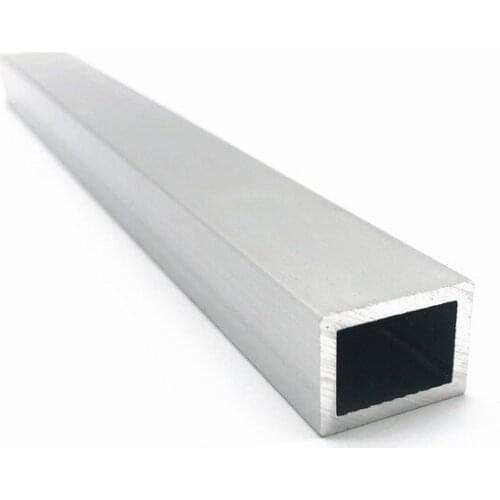 15mm*20mm*2mm square tube aluminum alloy hollow pipe rectangle straight duct vessel 100/200/300/400/500/550mm length