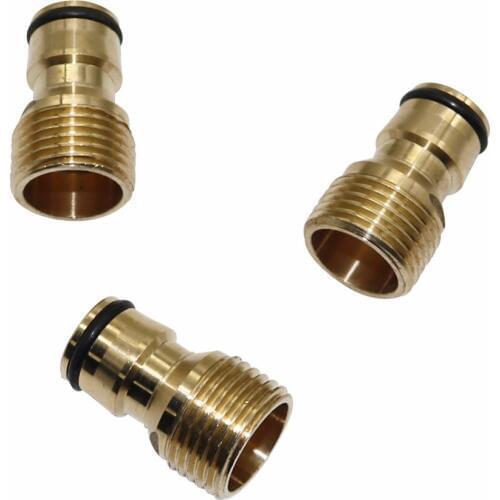 50pcs 1/2" External thread Brass Quick Connectors joints Car Washing Fittings Home Garden Watering irrigation system Accessories