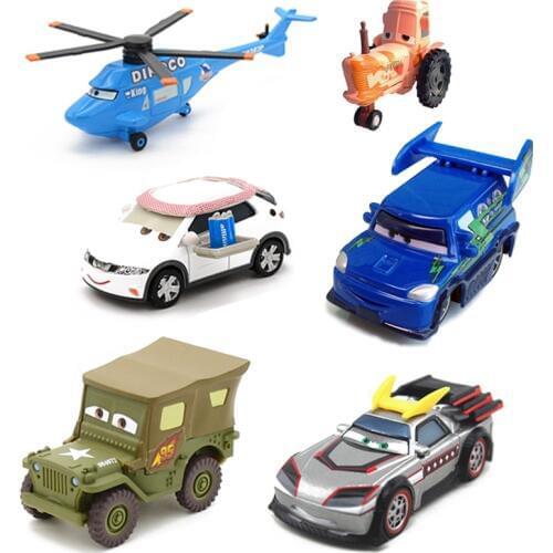Disney Pixar Cars Metal Car 14Style Sarge Lizzie 1:55 Diecast Metal Alloy Car Toys Birthday Gift For Kids Children Cars Toys